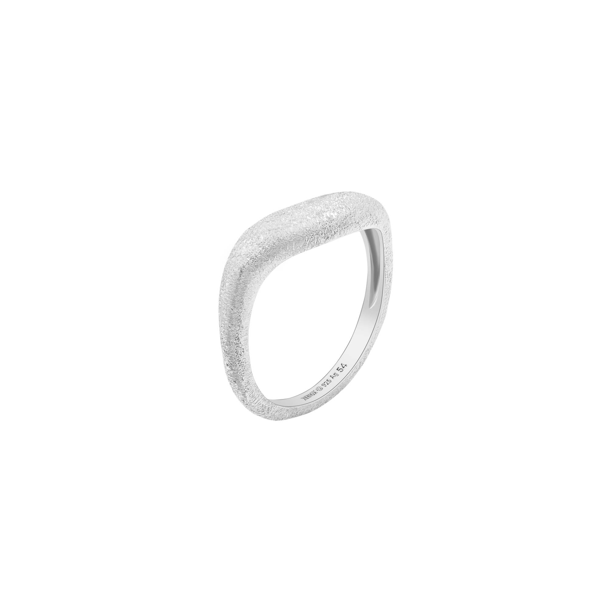 xenox-dusted-glow-ring-925-sterlingsilber-rhodiniert-strukturiert image 1