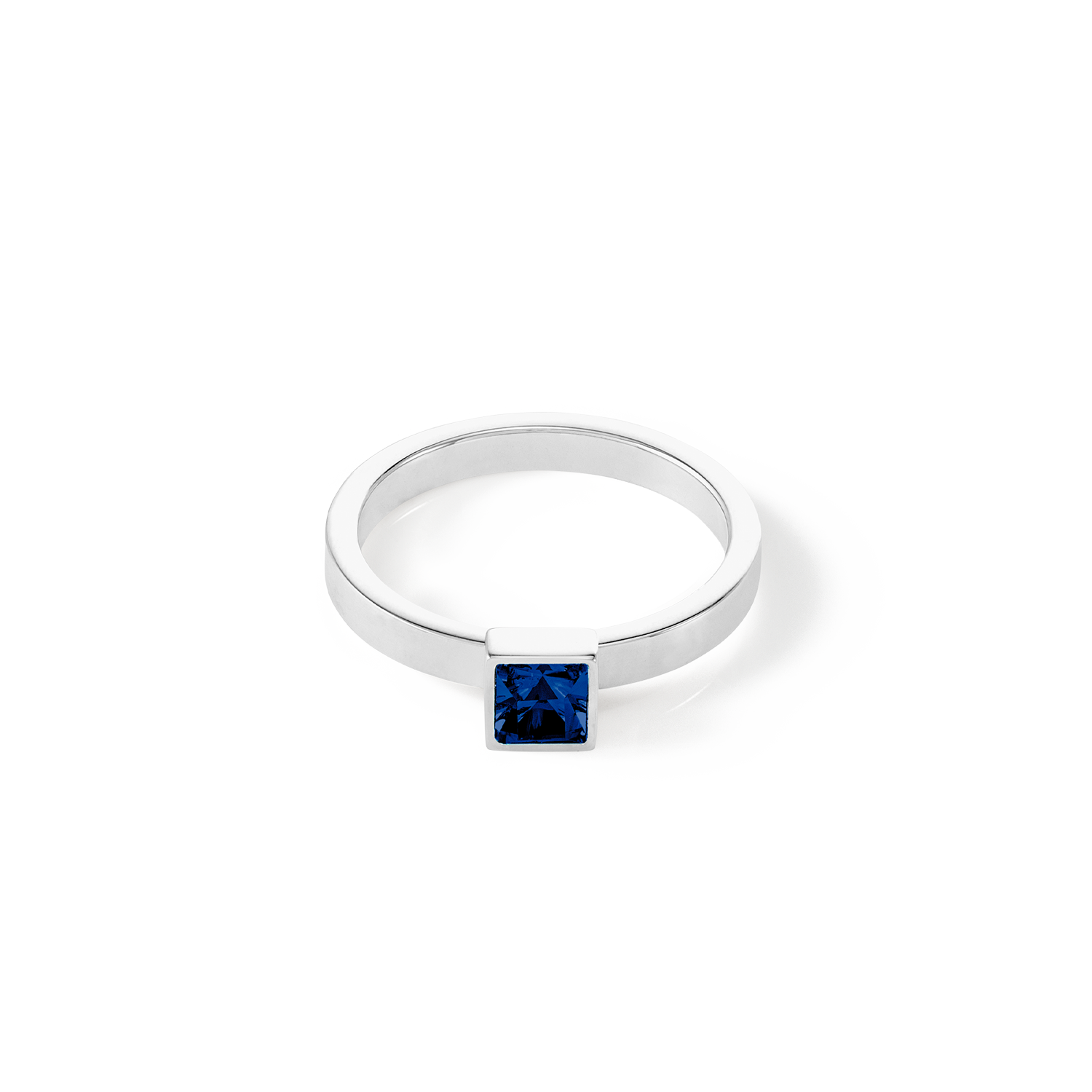 coeur-de-lion-brilliant-square-small-ring-silber-montana image 1