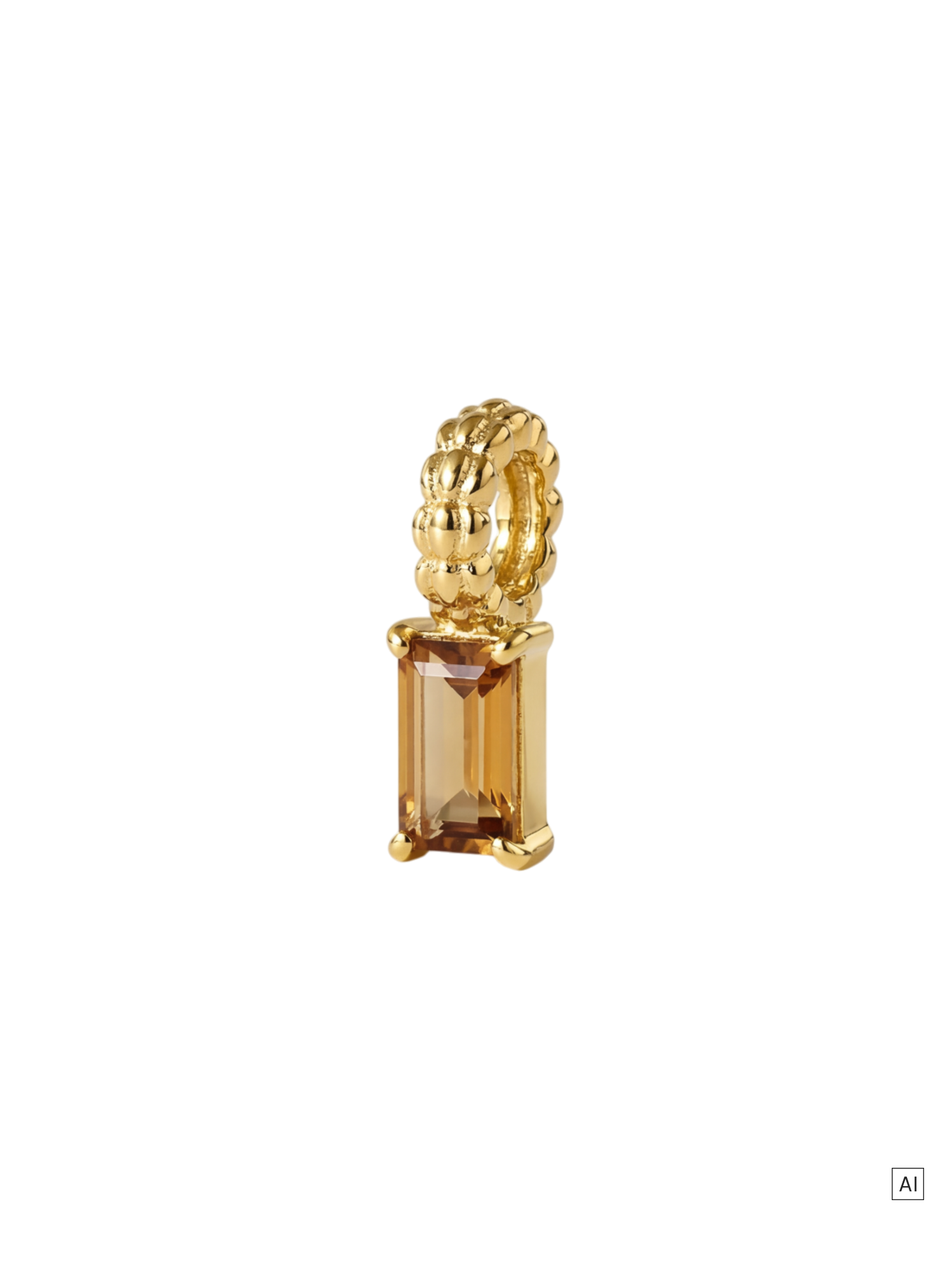 purelei-lei-geburtsstein-charm-november-citrin-baguette-charm-f-r-lei-armreif image 1