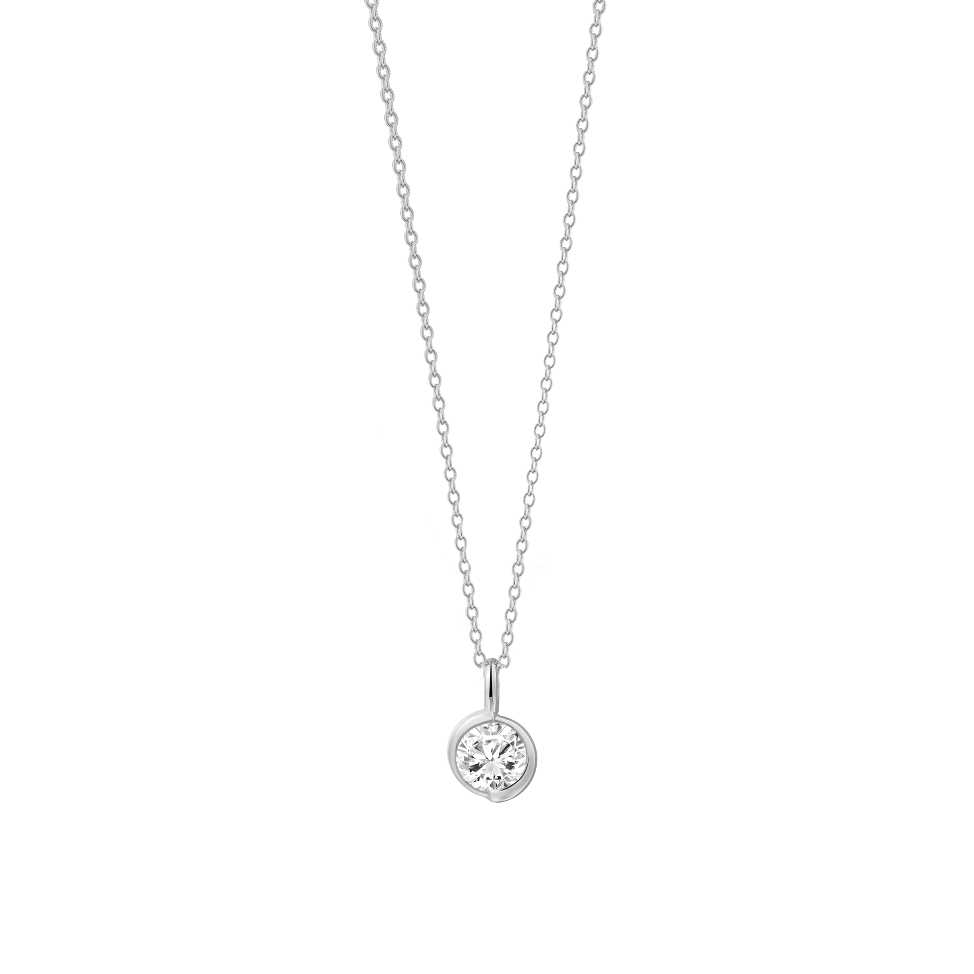 xenox-radiance-halskette-925-sterlingsilber-rhodiniert-mit-zirkonia image 1