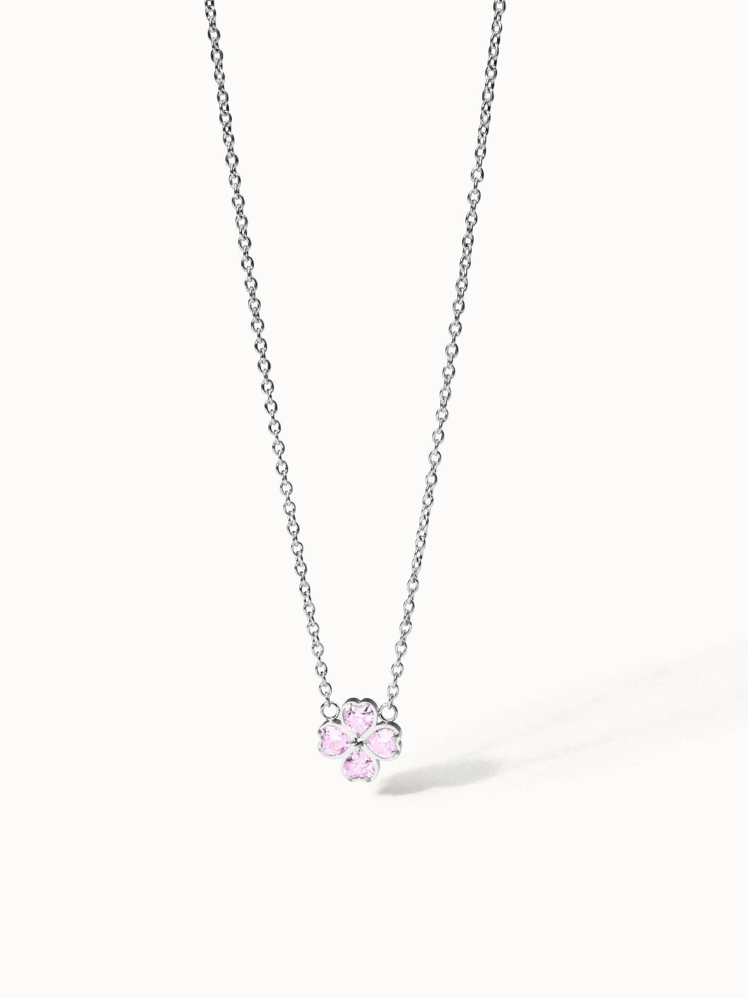 purelei-cuore-ros-kette-kleeblatt-herz-mit-rosa-zirkonia image 5