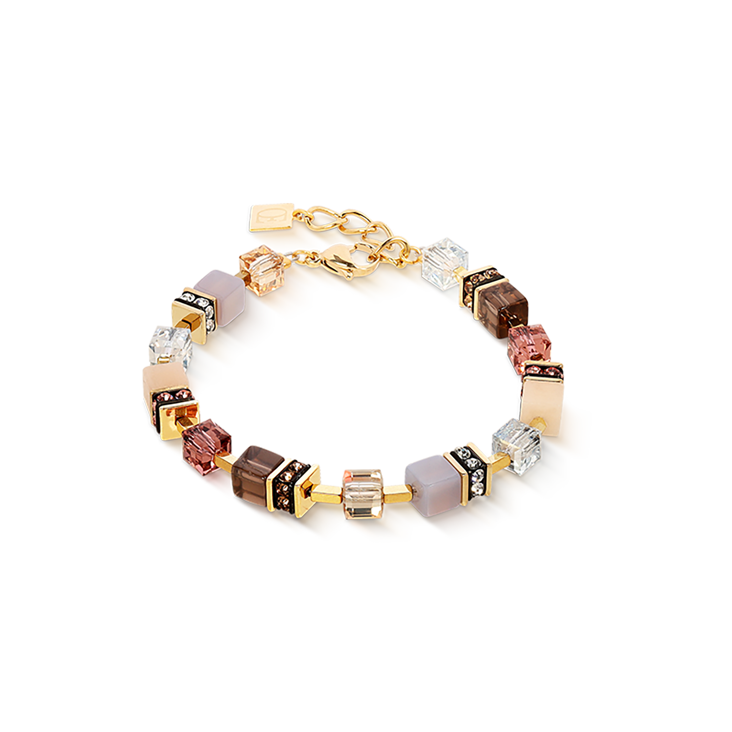 coeur-de-lion-geocube-precious-statement-armband-golden-blush image 1