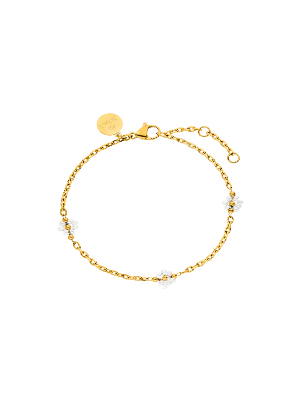 purelei-linen-blossom-anklet-fu-kette-mit-glasperlen-blumen-in-gold-silber-ros-g image 1