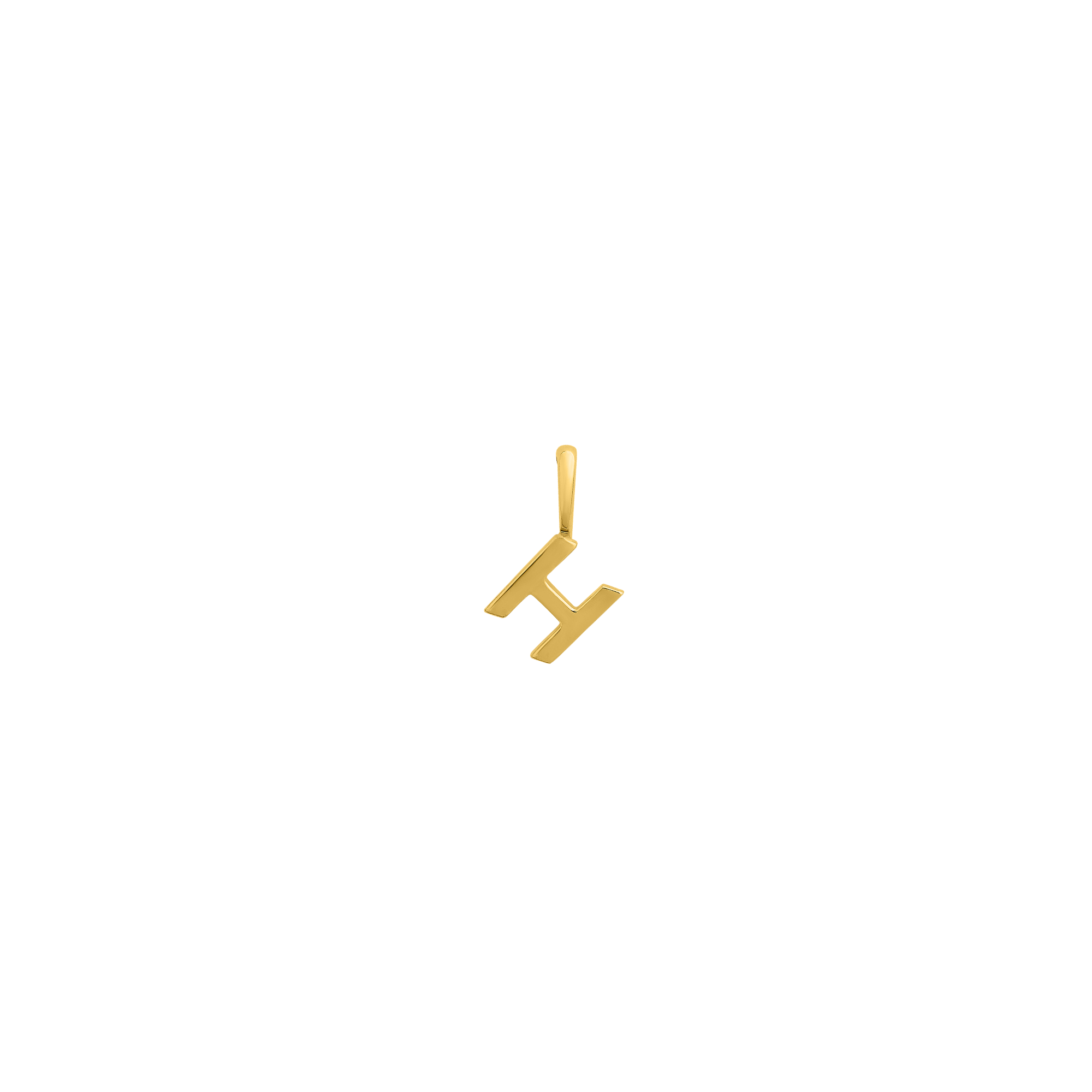 xenox-fine-h-letter-anh-nger-585-gelbgold-initial image 1