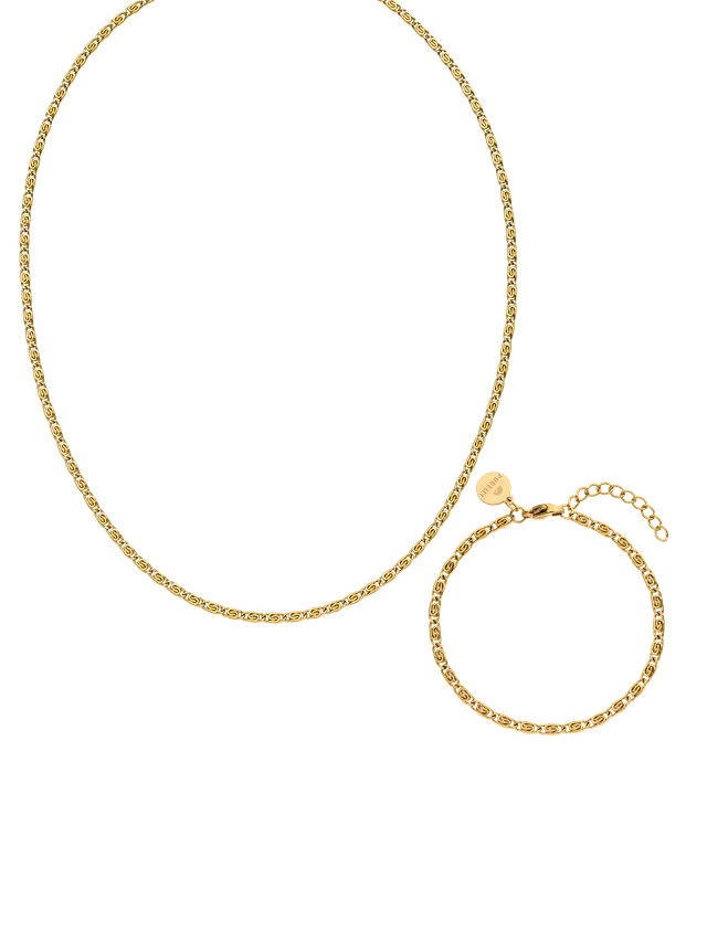 purelei-element-set-kette-und-armband-2-teilig-edelstahl image 1