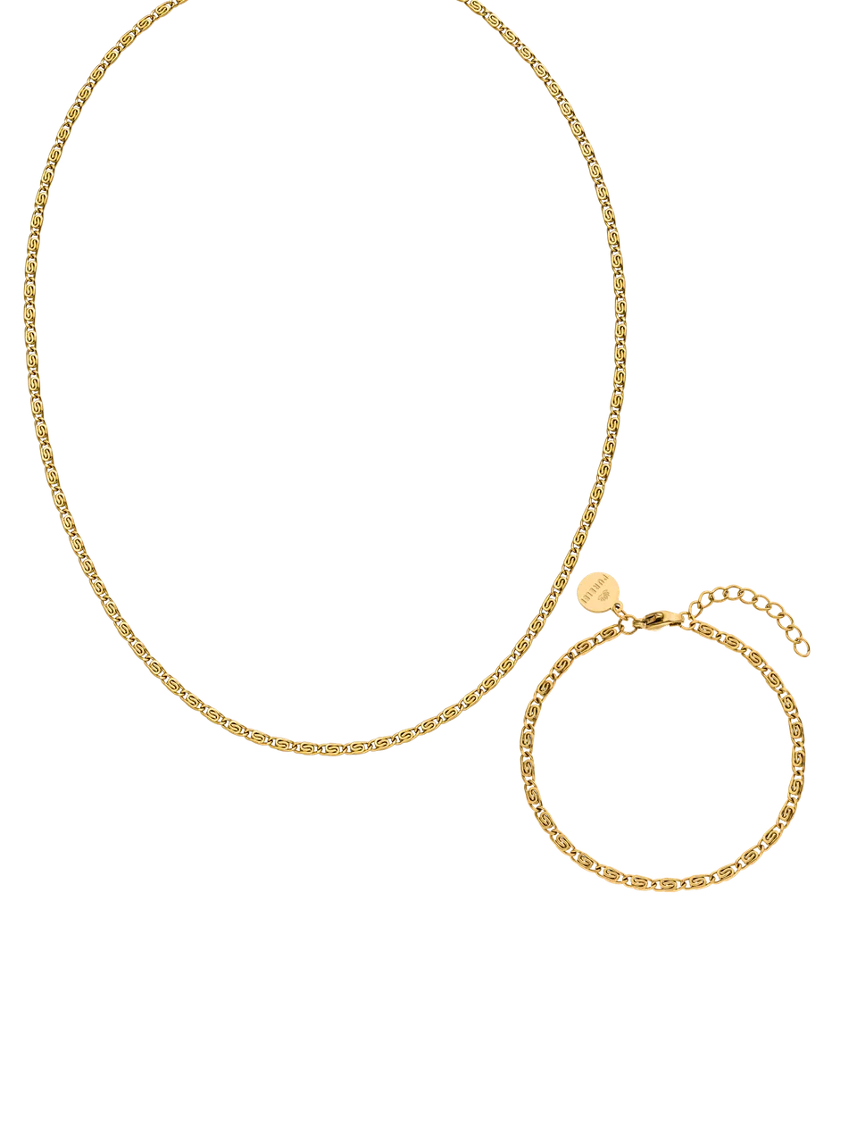purelei-element-set-kette-und-armband-2-teilig-edelstahl image 1