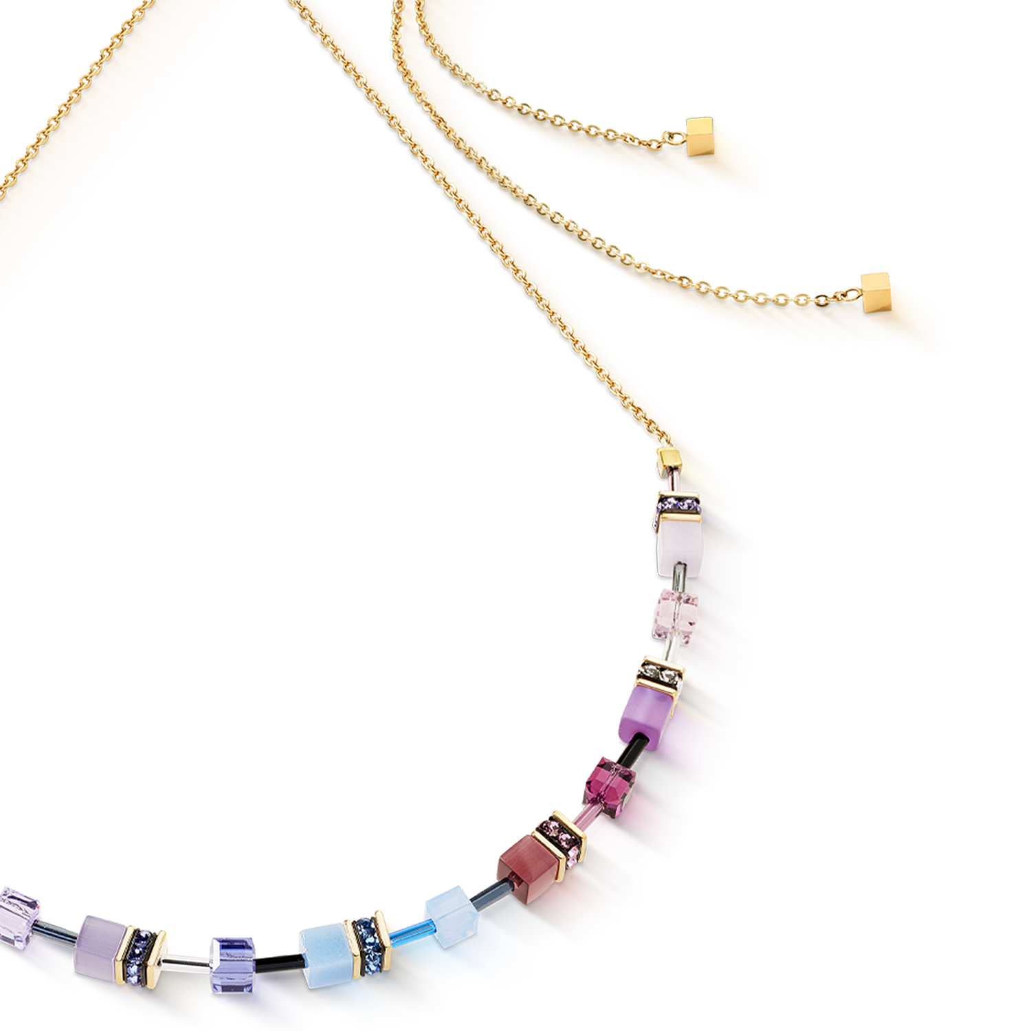 coeur-de-lion-geocube-iconic-chain-halskette-mystic-orchid-gold image 2