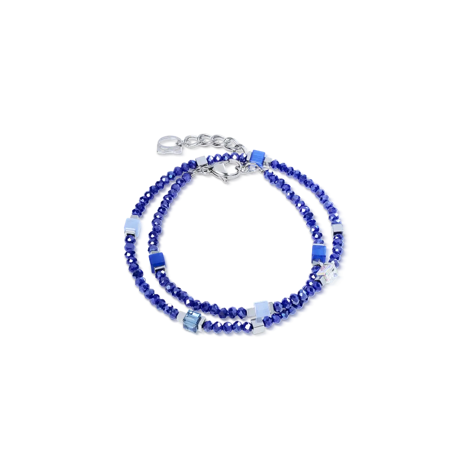 coeur-de-lion-joyful-colours-flex-armband-silber-blau image 1