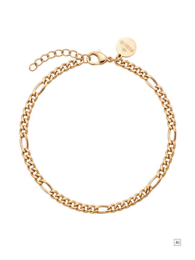 purelei-figaro-armband-19-21-cm-unisex-armband-in-gold-silber image 1