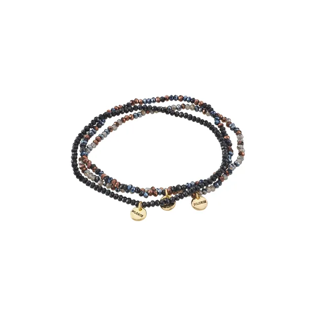 pilgrim-indigo-armband-set-3-in-1-grau-schwarz-vergoldet-17-cm image 1