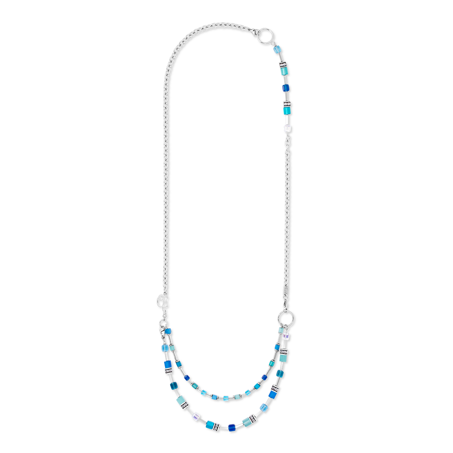 coeur-de-lion-geocube-iconic-layer-chain-armband-ocean-vibes-blau-silber image 5
