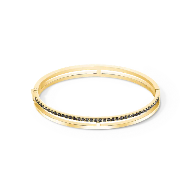 coeur-de-lion-eternal-unity-armreif-gold-schwarz image 1