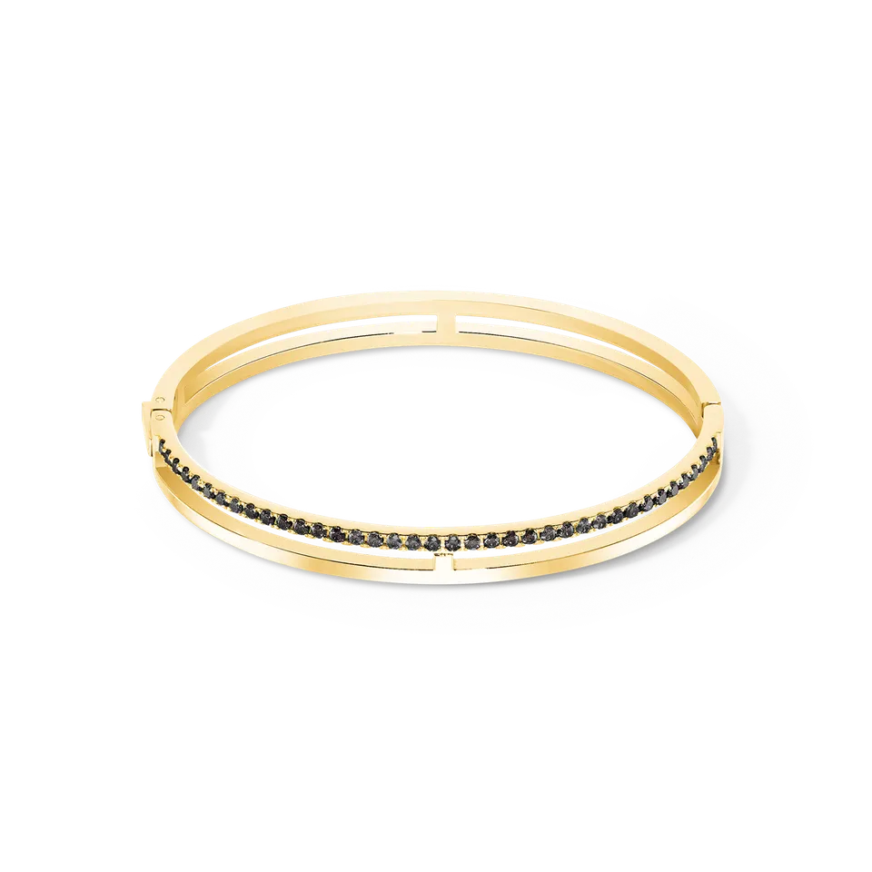 coeur-de-lion-eternal-unity-armreif-gold-schwarz image 1