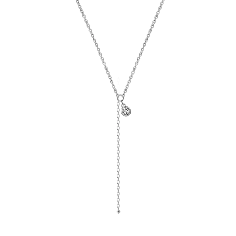 xenox-linked-halskette-925-sterlingsilber-rhodiniert-mit-zirkonia image 1
