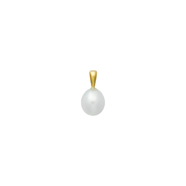 xenox-fine-perlen-anh-nger-585-gelbgold-mit-s-wasserperle image 1