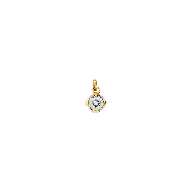 xenox-fine-krappe-anh-nger-585-gelbgold-mit-zirkonia image 1