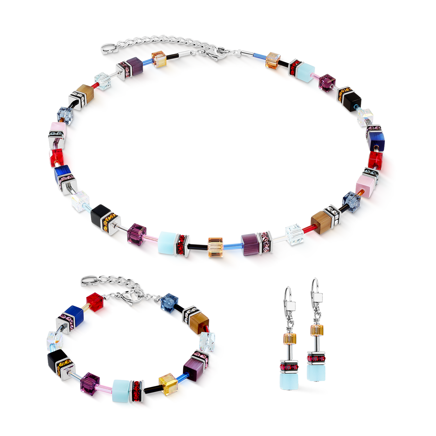 coeur-de-lion-geocube-iconic-armband-love-energy-silber-multicolor image 2