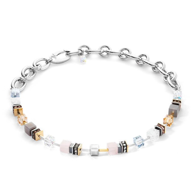 coeur-de-lion-halskette-chunky-cubes-chain-runway-exclusive-bicolor-geocube-45-5 image 1