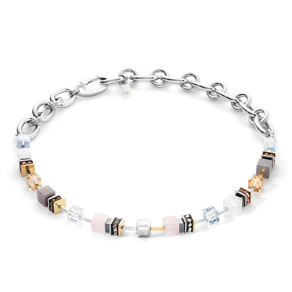 coeur-de-lion-halskette-chunky-cubes-chain-runway-exclusive-bicolor-geocube-45-5 image 1
