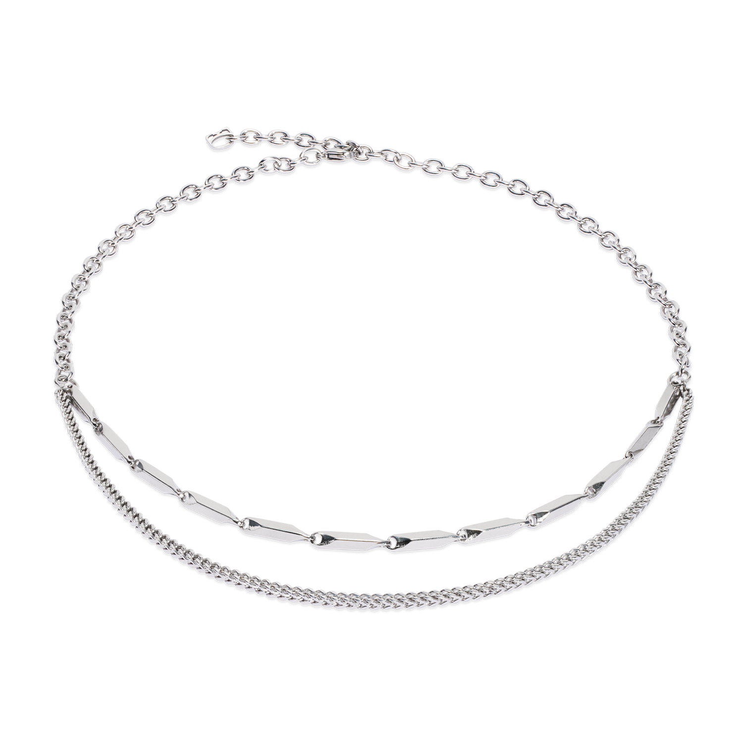 coeur-de-lion-halskette-twisted-layers-silber image 1
