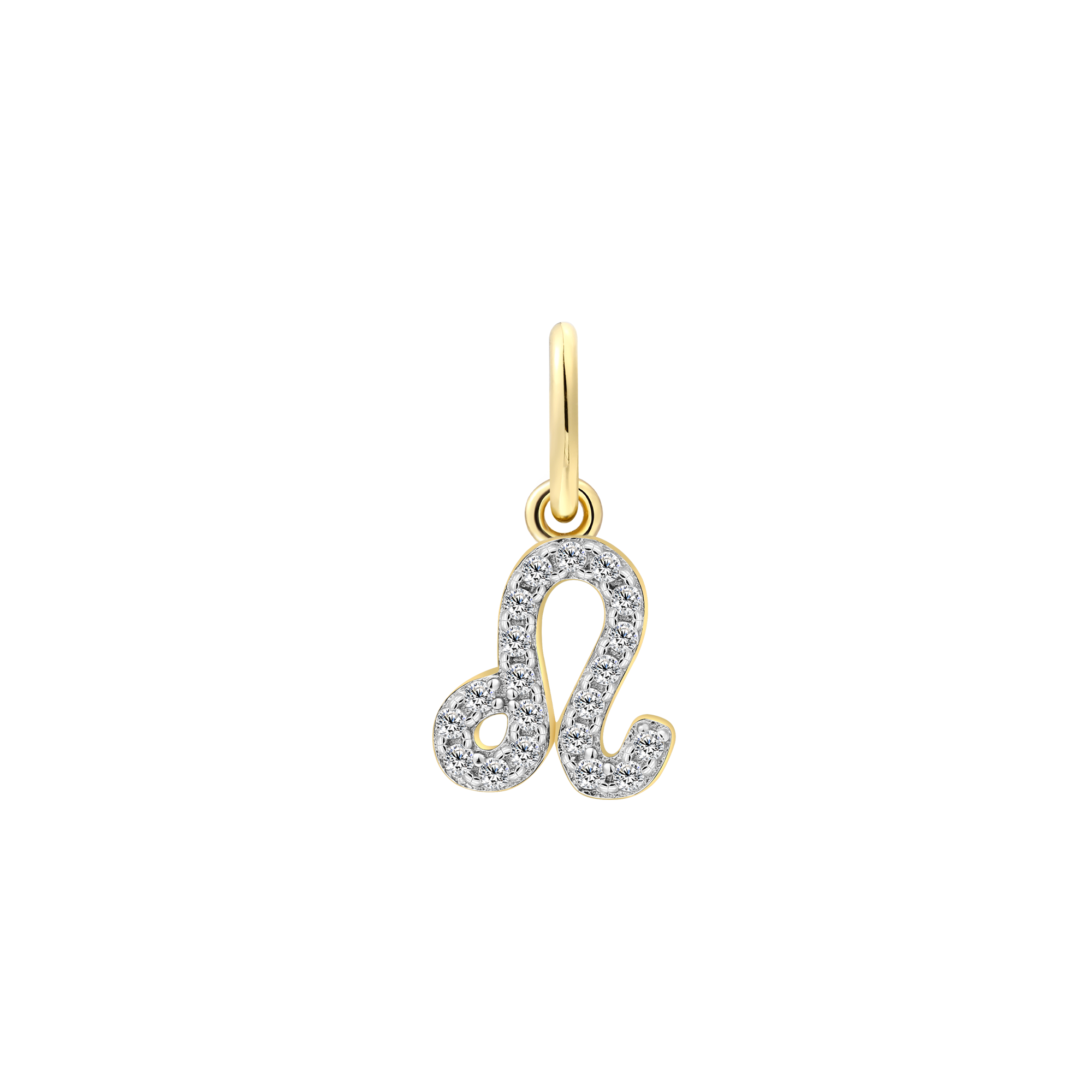 xenox-l-we-charm-925-sterlingsilber-18k-vergoldung-zirkonia image 1