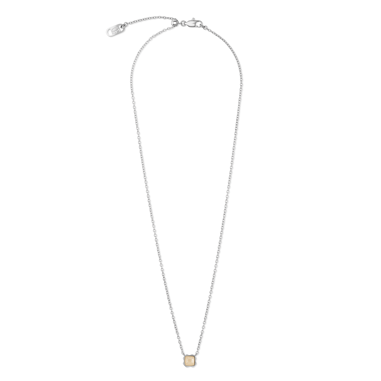 coeur-de-lion-birthstone-juni-halskette-cr-me-jade-silber image 1