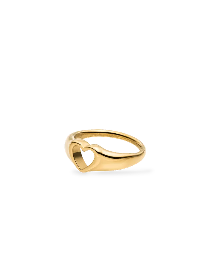 purelei-devotion-heart-ring-statement-siegelring-mit-offenem-herz image 1