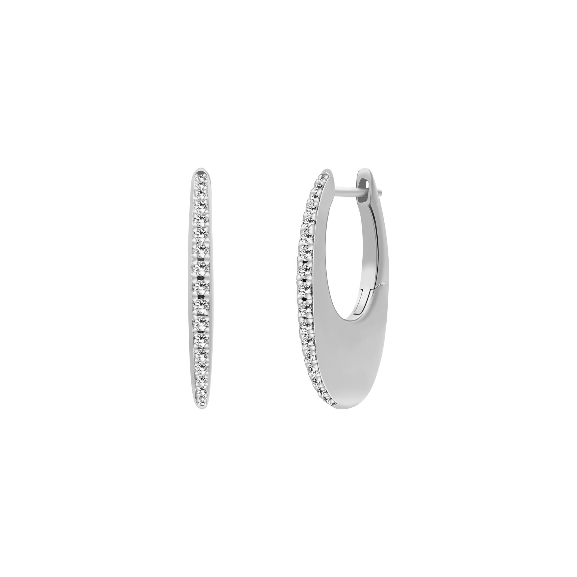 xenox-grace-creolen-925-sterlingsilber-rhodiniert-mit-zirkonia image 1