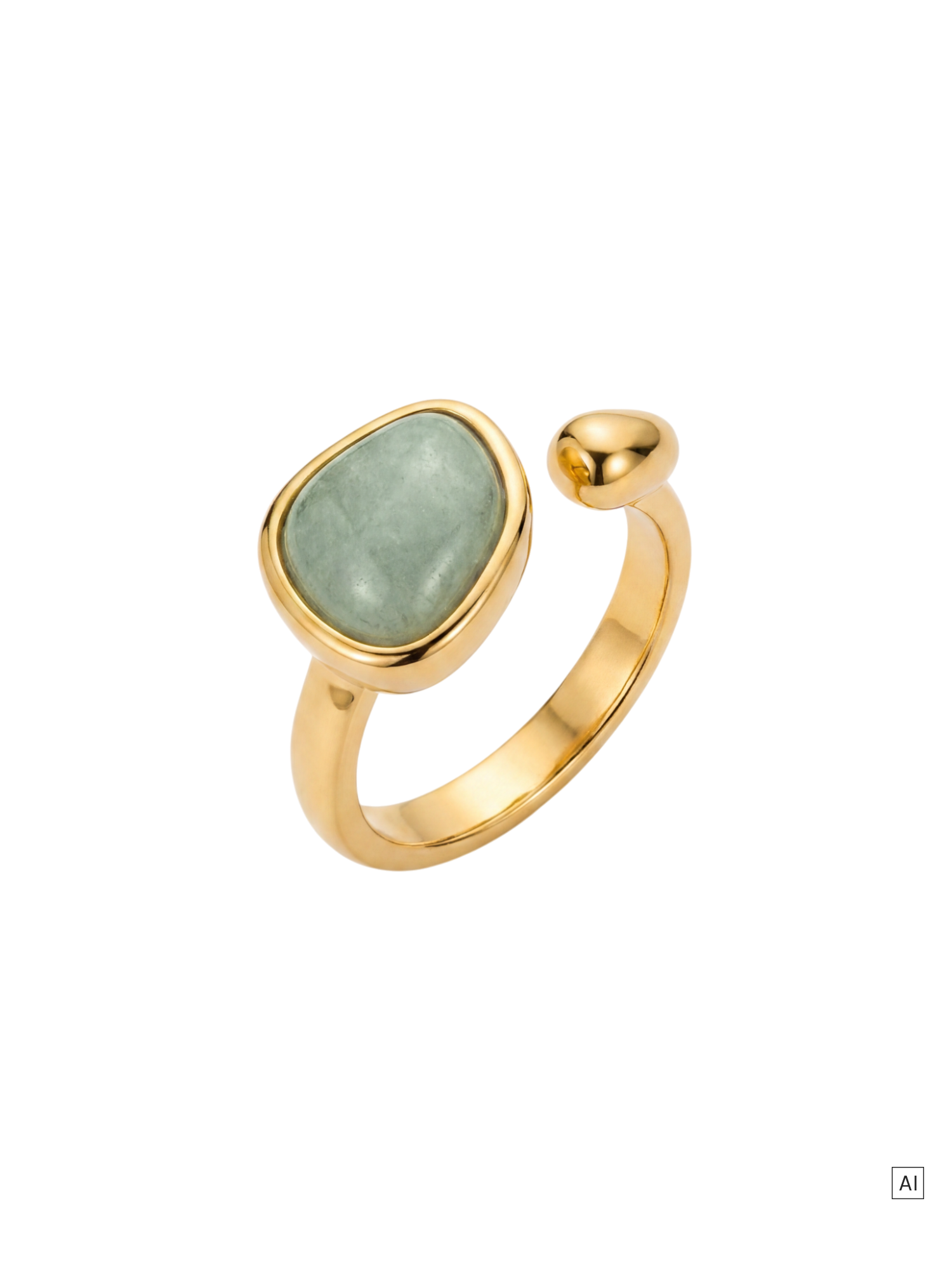 purelei-soulstone-ring-verstellbar-gr-ner-aventurin-lana-i image 1