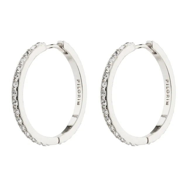 pilgrim-ebna-maxi-crystal-hoops-versilbert-preciosa-kristalle-mit-snap-verschlus image 1