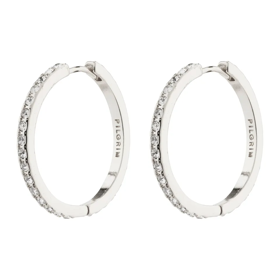 pilgrim-ebna-maxi-crystal-hoops-versilbert-preciosa-kristalle-mit-snap-verschlus image 1