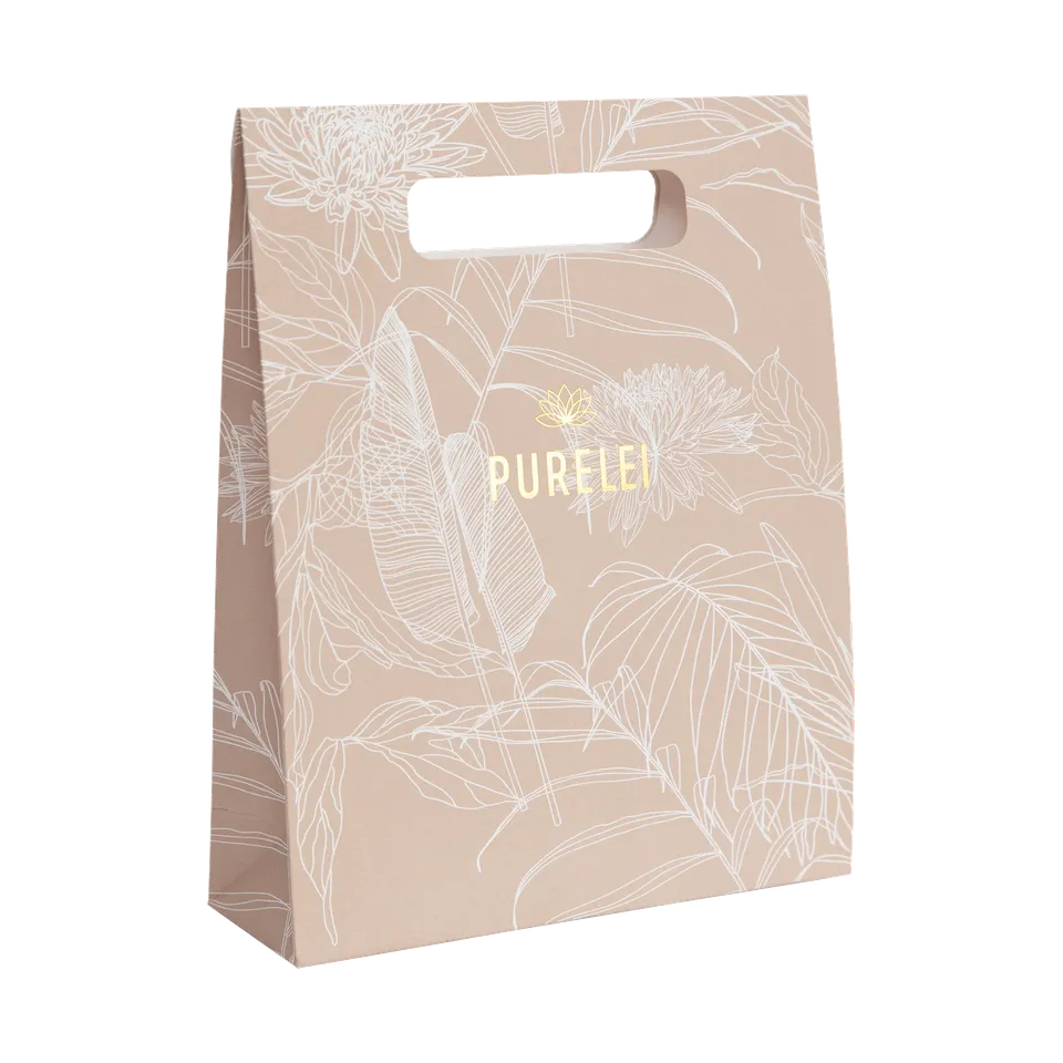 purelei-flora-gift-bag-geschenkverpackung-mauve-wei-gold-26-x-20-5-x-7-cm image 1