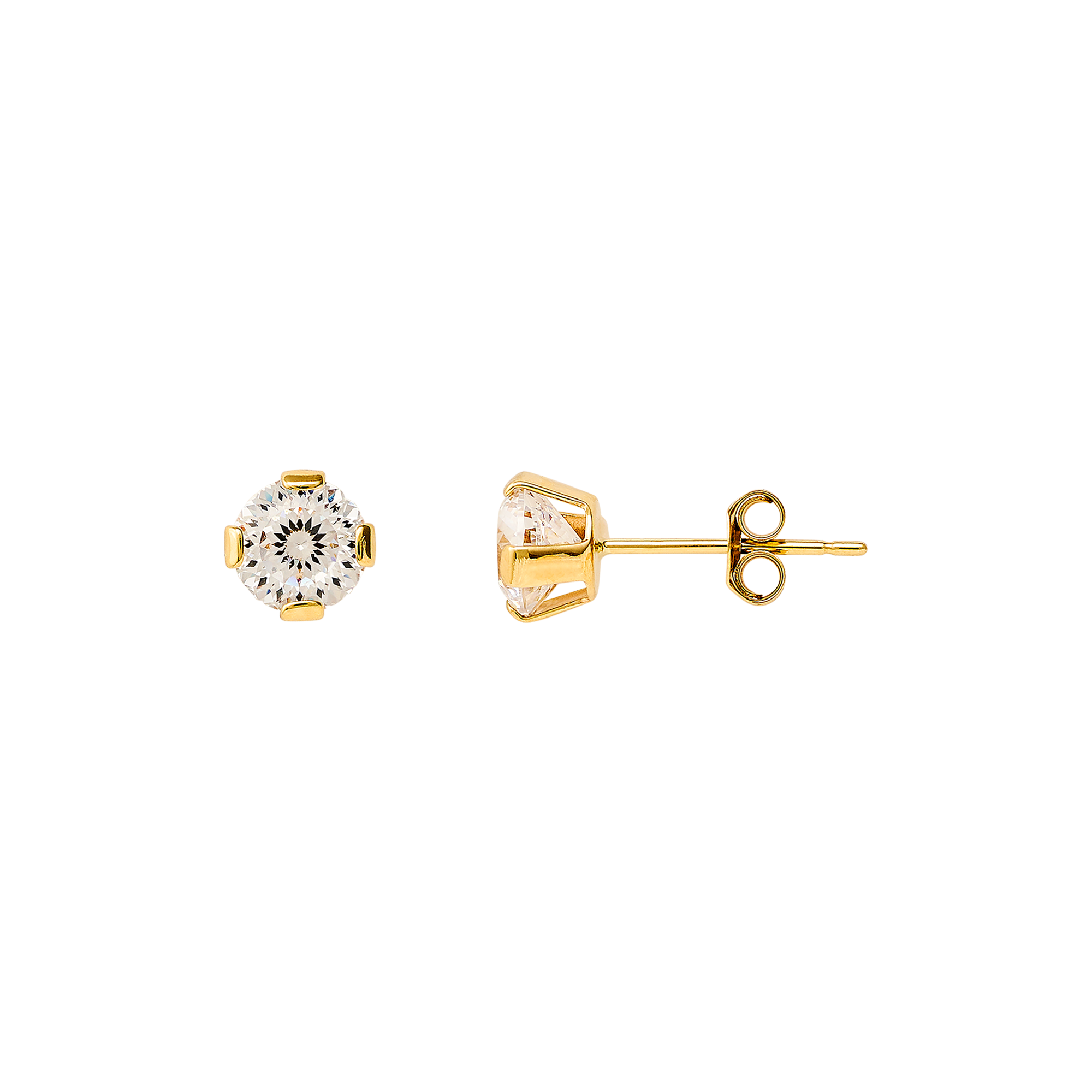 xenox-fine-ohrstecker-585-gelbgold-mit-wei-em-zirkonia-xg14k4076g image 1