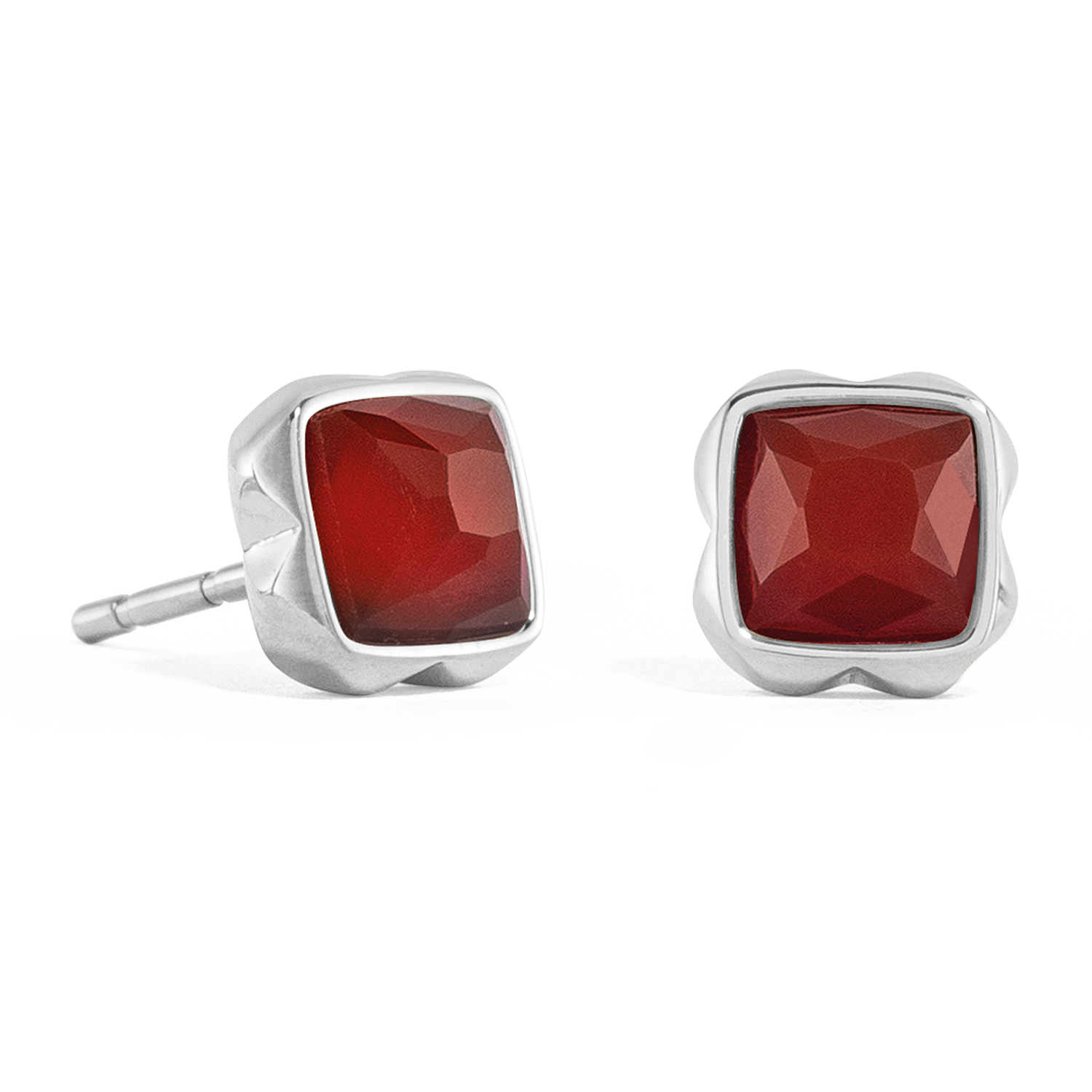 coeur-de-lion-birthstone-januar-ohrringe-roter-achat-silber image 2