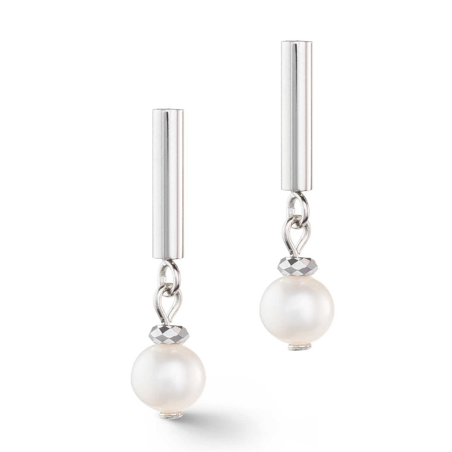 coeur-de-lion-ohrringe-classy-s-wasserperle-silber image 2
