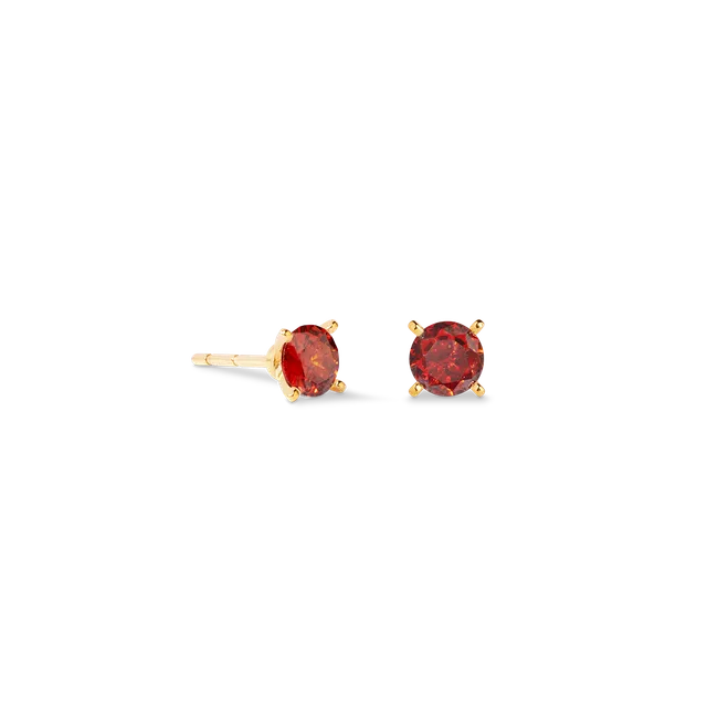 coeur-de-lion-ohrstecker-glam-dot-5-mm-gold-rot image 1