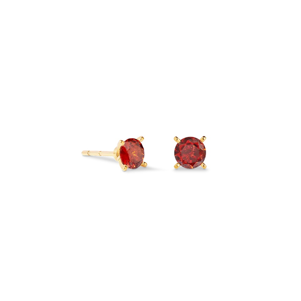 coeur-de-lion-ohrstecker-glam-dot-5-mm-gold-rot image 1