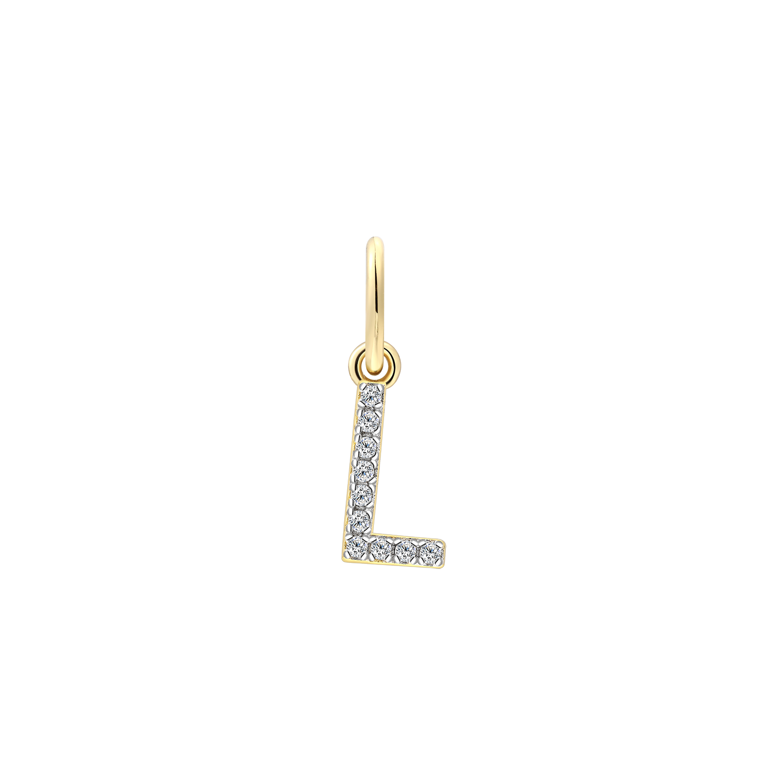 xenox-l-letter-charm-925-sterlingsilber-18k-vergoldet-buchstabe-l image 1