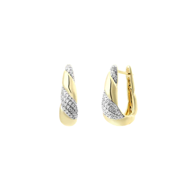 xenox-sculpted-ohrringe-925-sterlingsilber-18k-vergoldung-mit-zirkonia image 1
