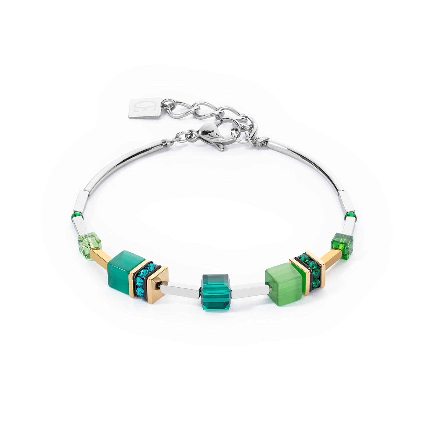 coeur-de-lion-geocube-iconic-lite-armband-gr-n-silber image 1