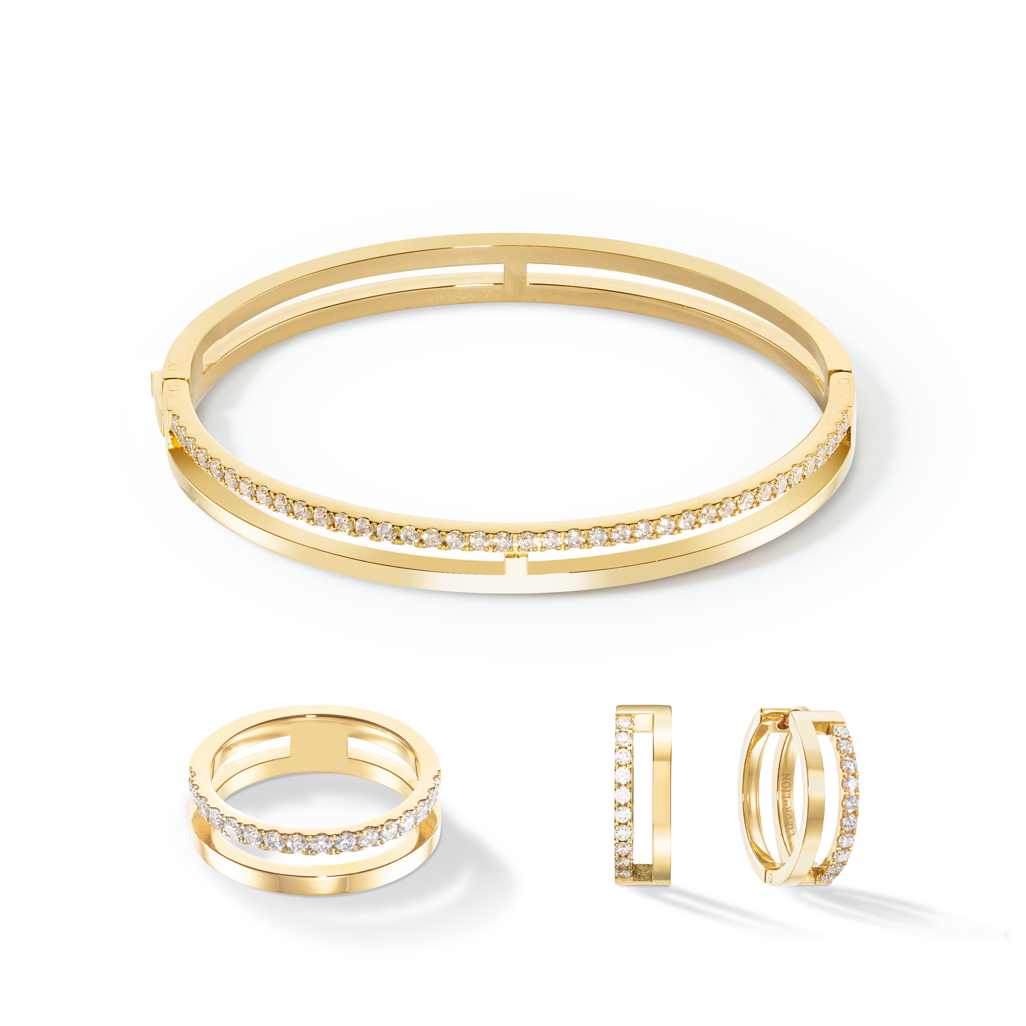 coeur-de-lion-eternal-unity-creolen-gold-kristall image 3