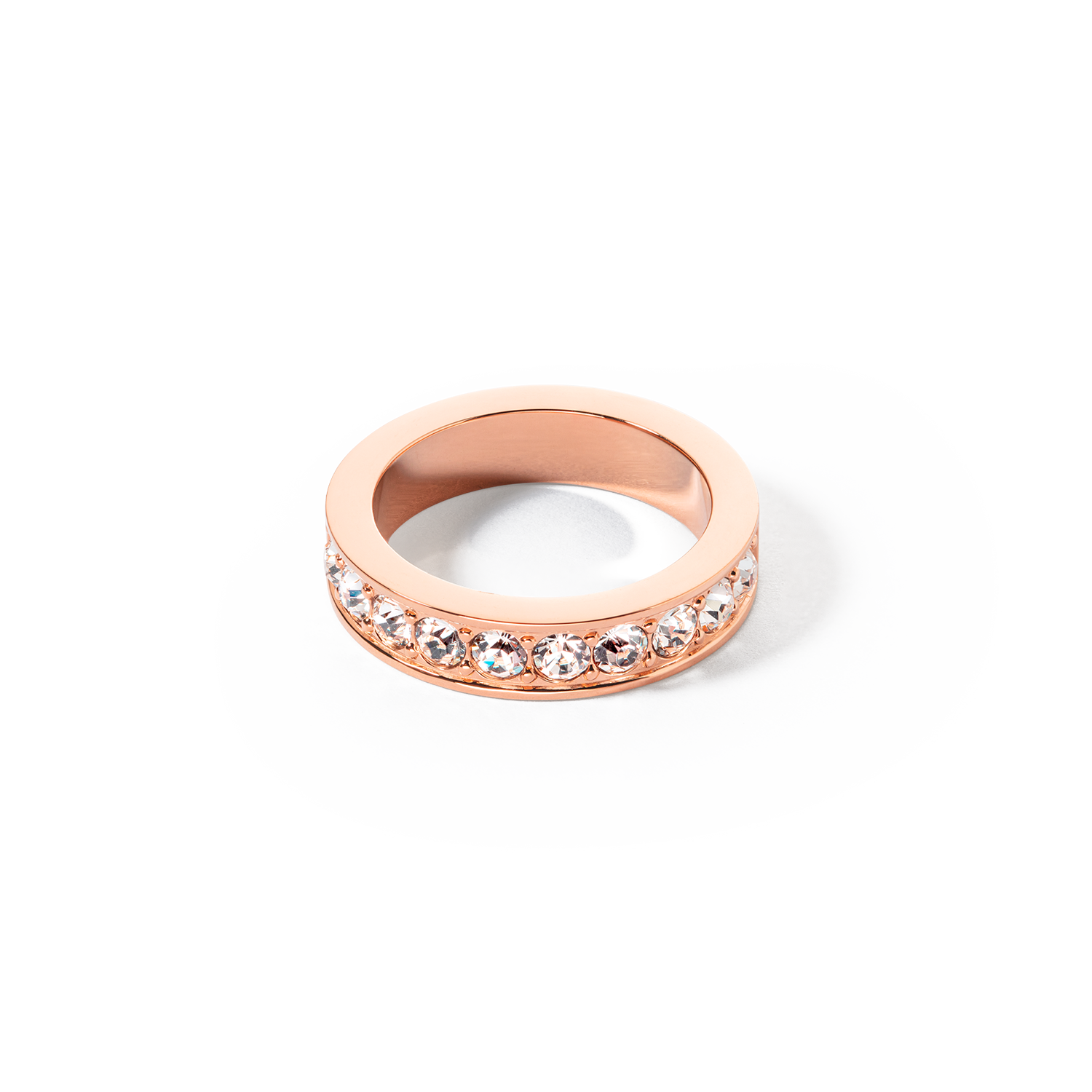 coeur-de-lion-iconic-ring-edelstahl-kristalle-ros-gold-kristall image 1