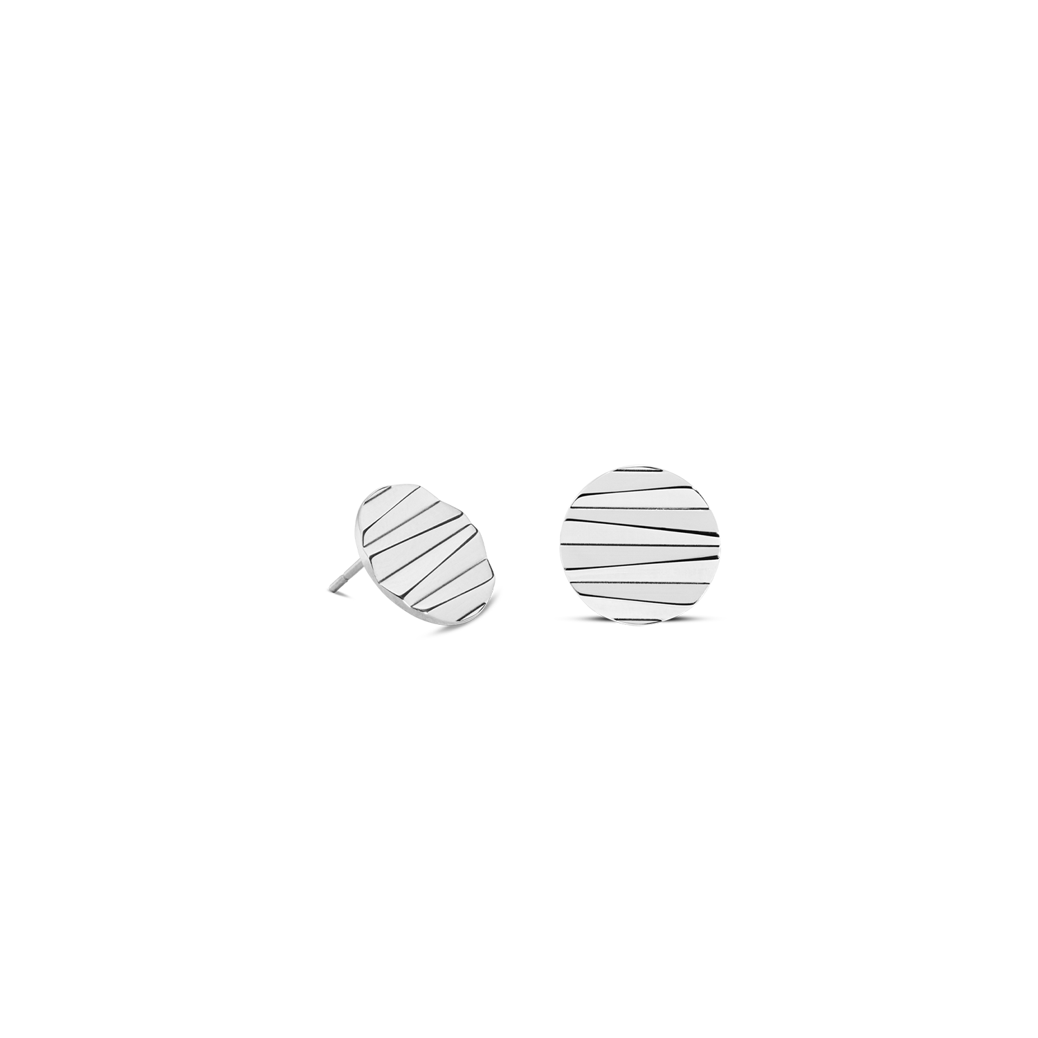 coeur-de-lion-ohrstecker-round-wave-silber-1-3-cm image 1