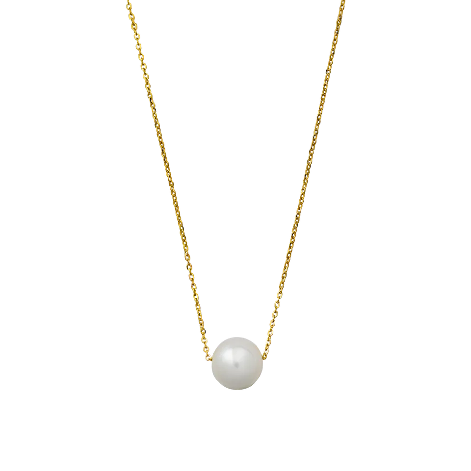 xenox-fine-perlen-halskette-585-gelbgold-mit-s-wasserperle image 1