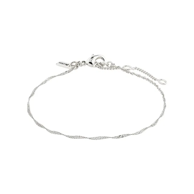 pilgrim-peri-twirl-armband-versilbert-gedrehte-kette image 1