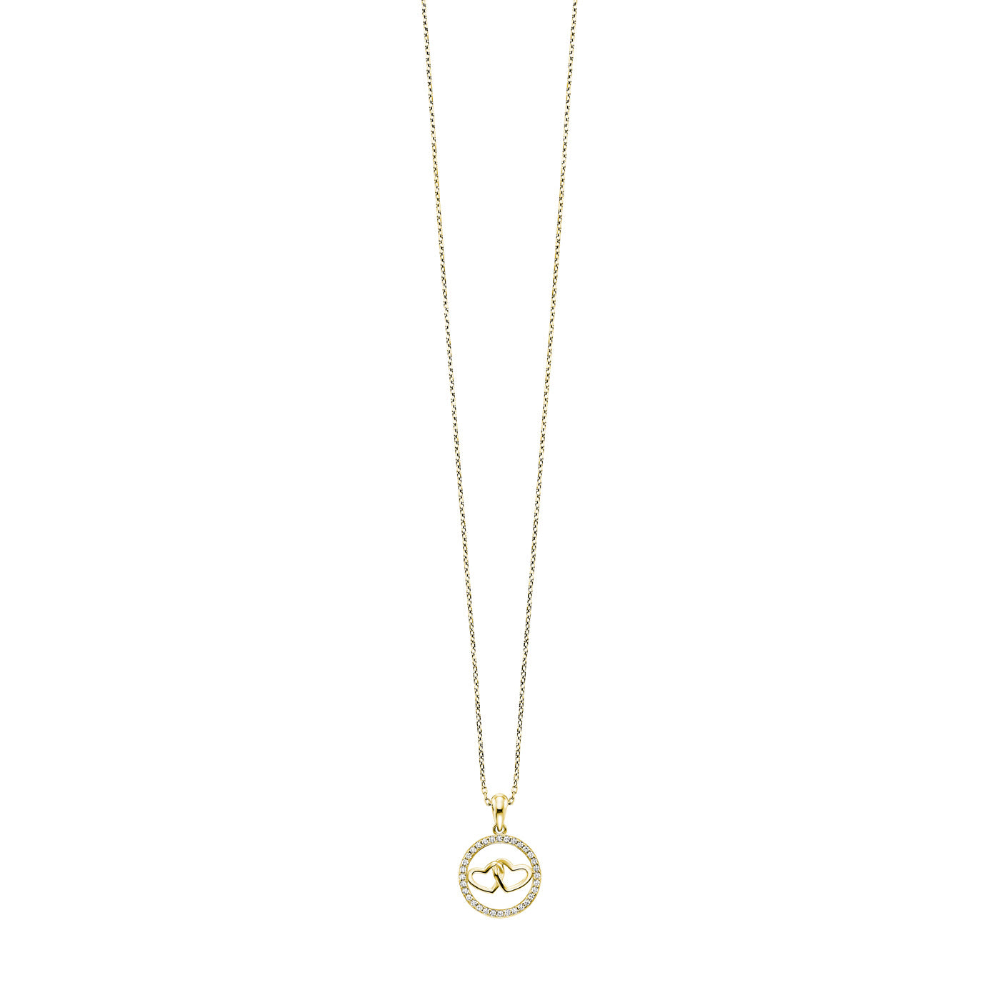 julie-julsen-2-hearts-kette-mit-anh-nger-silber-vergoldet-mit-32-zirkonia image 4
