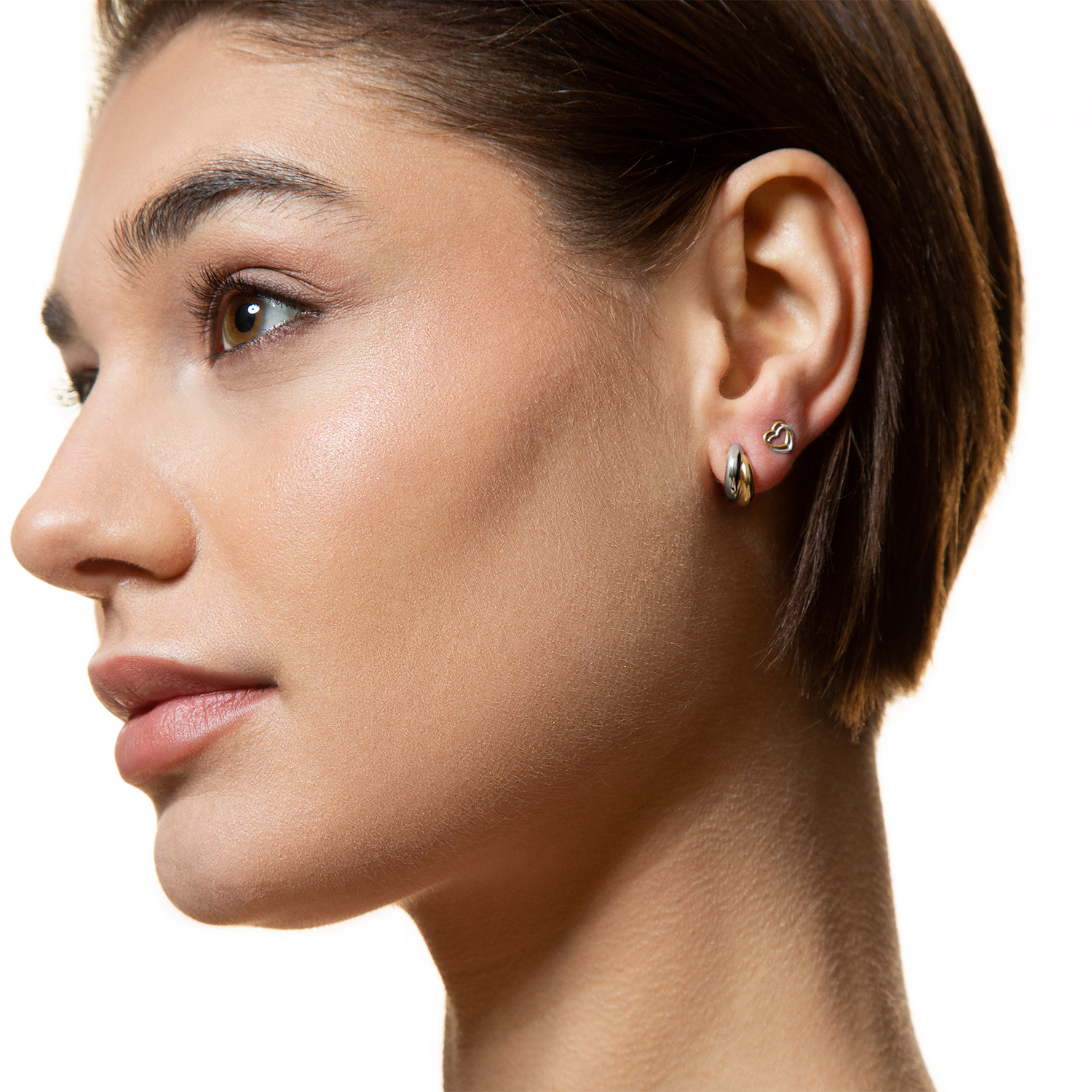 xenox-fine-bicolor-xg14k4175g-ohrringe-doppel-herz-585-gelbgold image 3