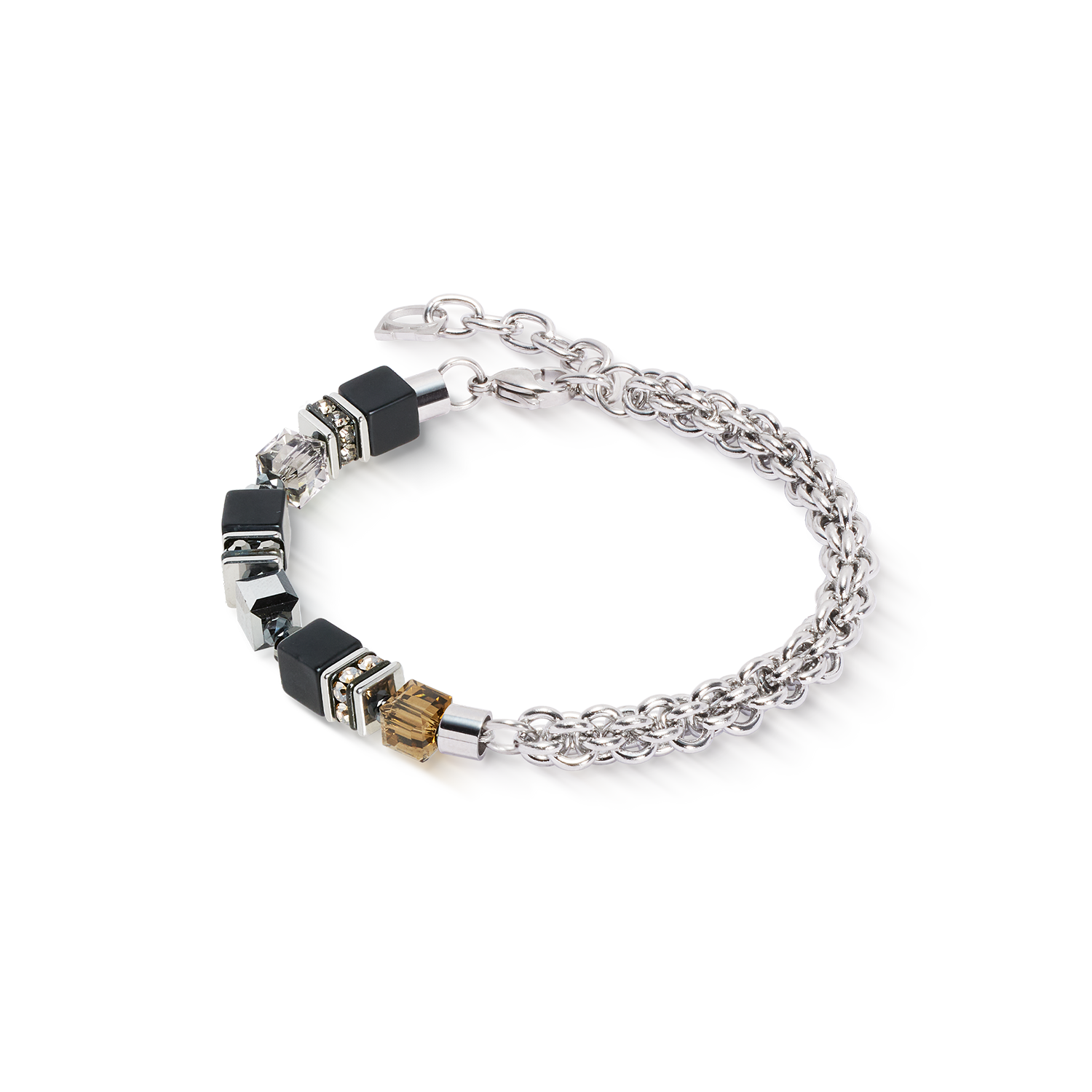 coeur-de-lion-geocube-fusion-winter-armband-silber-schwarz image 1