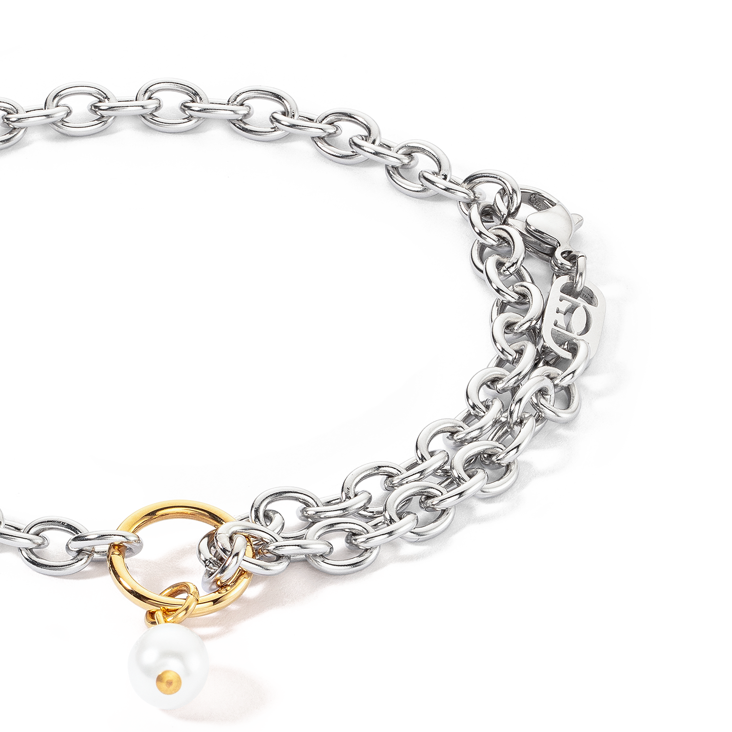 coeur-de-lion-art-deco-elegance-armband-bicolor-mit-s-wasserperle image 2