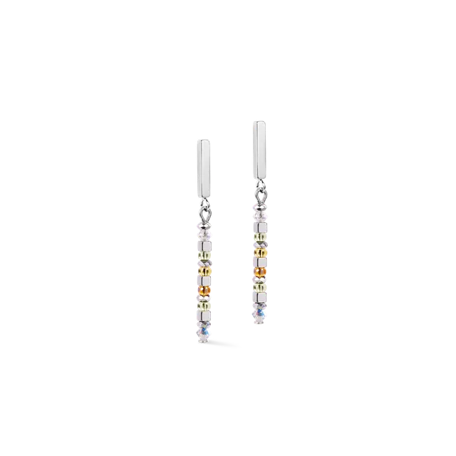 coeur-de-lion-ohrringe-fusion-offset-graphic-gr-n-petrol-mit-swarovski-kristalle image 1